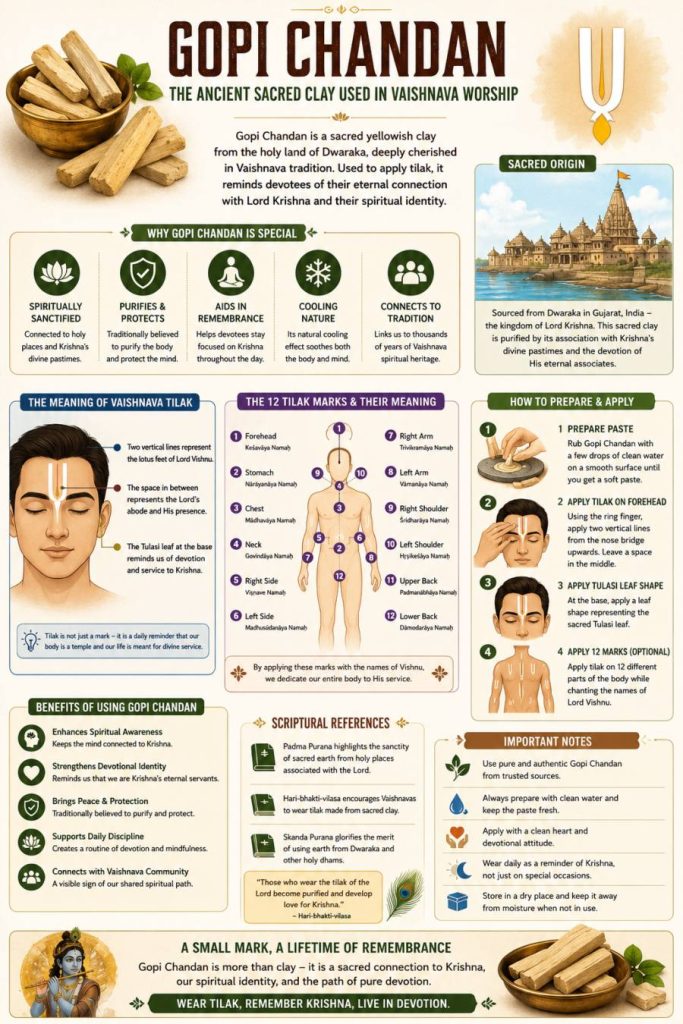 Gopi Chandan infographic