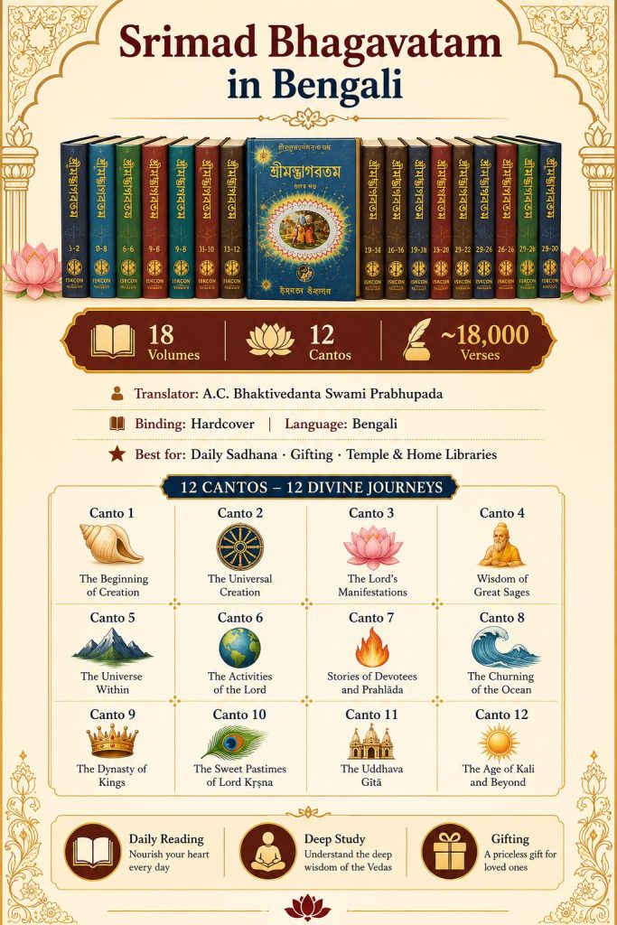 Srimad Bhagavatam in Bengali set